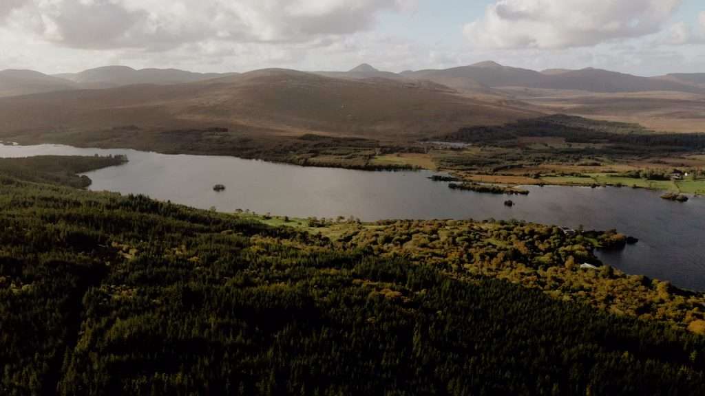 Aerial view of County Donegal